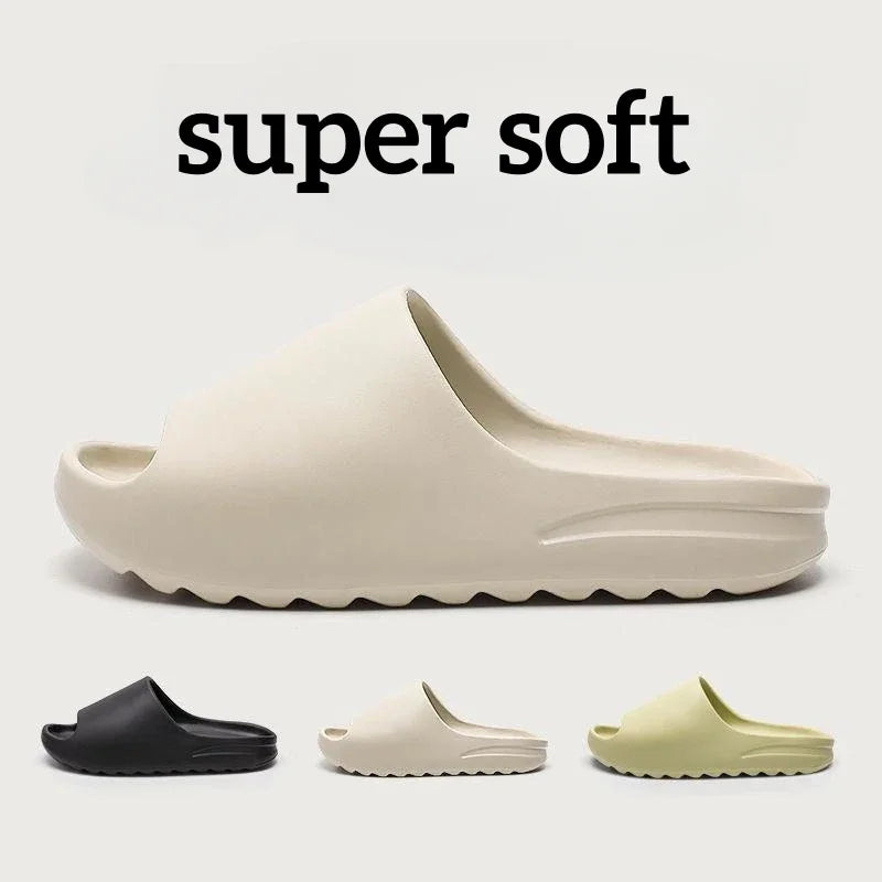* Brand High Quality Super Soft EVA Sole Summer Slippers for Men Bathroom Slippers Home Slides Couple Beach Sandals Male Slipper
