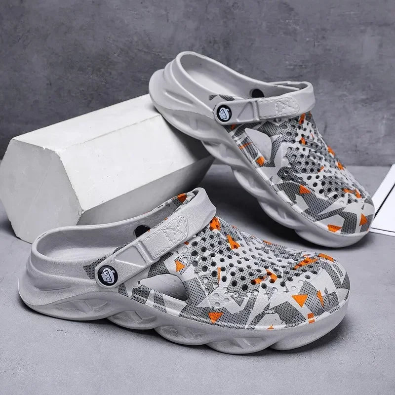 Flat sandals men's shoes EVA slippers garden platform sandals men's summer sandals new men's sports shoes outdoor home shoes